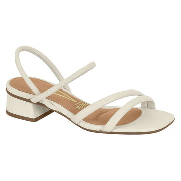 Vizzano 6454-108 Low Heel Sandal in Off White